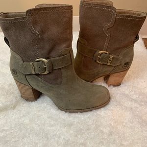 Timberland Suede Belted Bootie